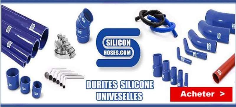 Durites silicone renforc&eacute;es universelles, durite coud&eacute;e, r&eacute;ducteurs, durite droite, durite de d&eacute;pression, durite flexible, durite boa d'air